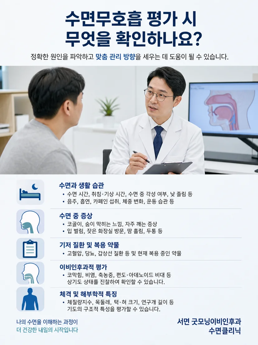 수면단계와 자세별 호흡 변화를 종합하여 평가하는 과정