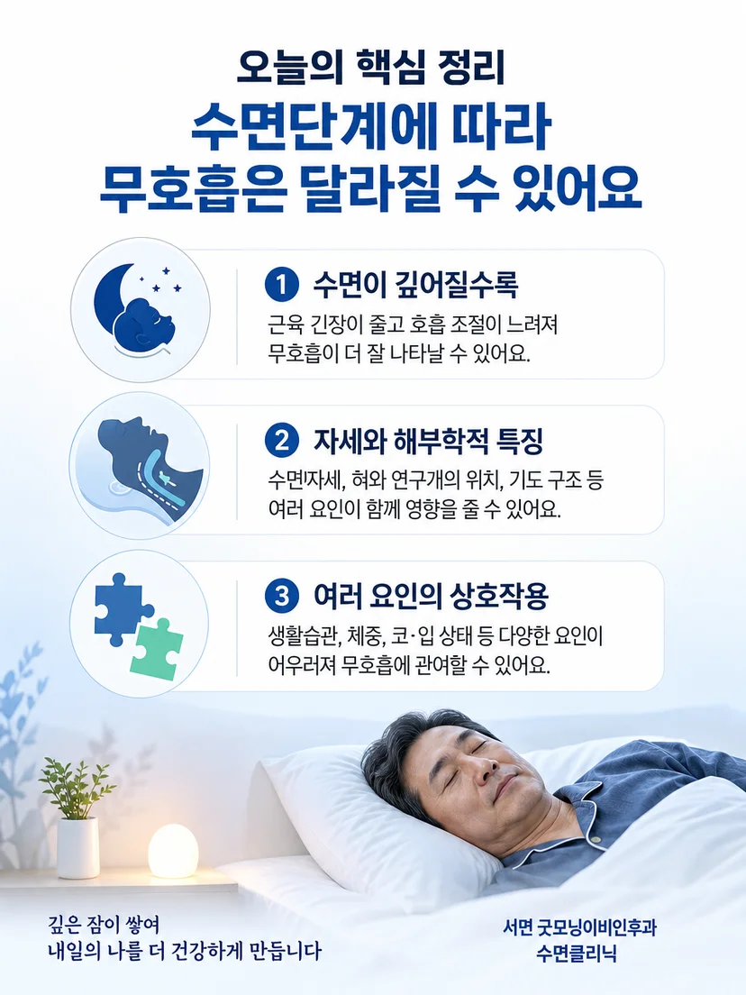 수면단계 근육 긴장 자세 상기도 구조를 함께 확인하는 핵심 요약