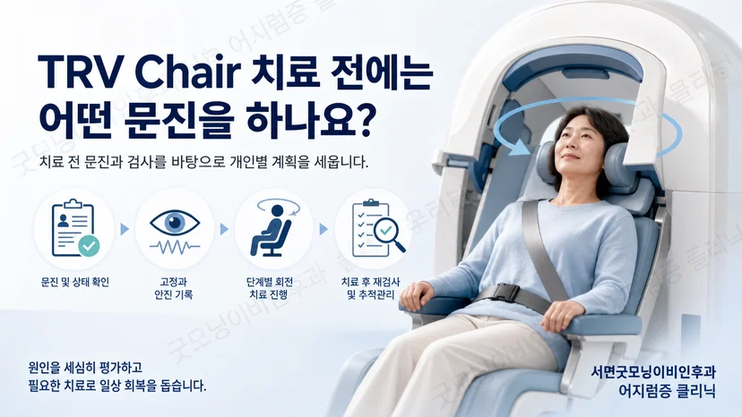 TRV Chair 치료 전 문진부터 재검사까지의 핵심 과정