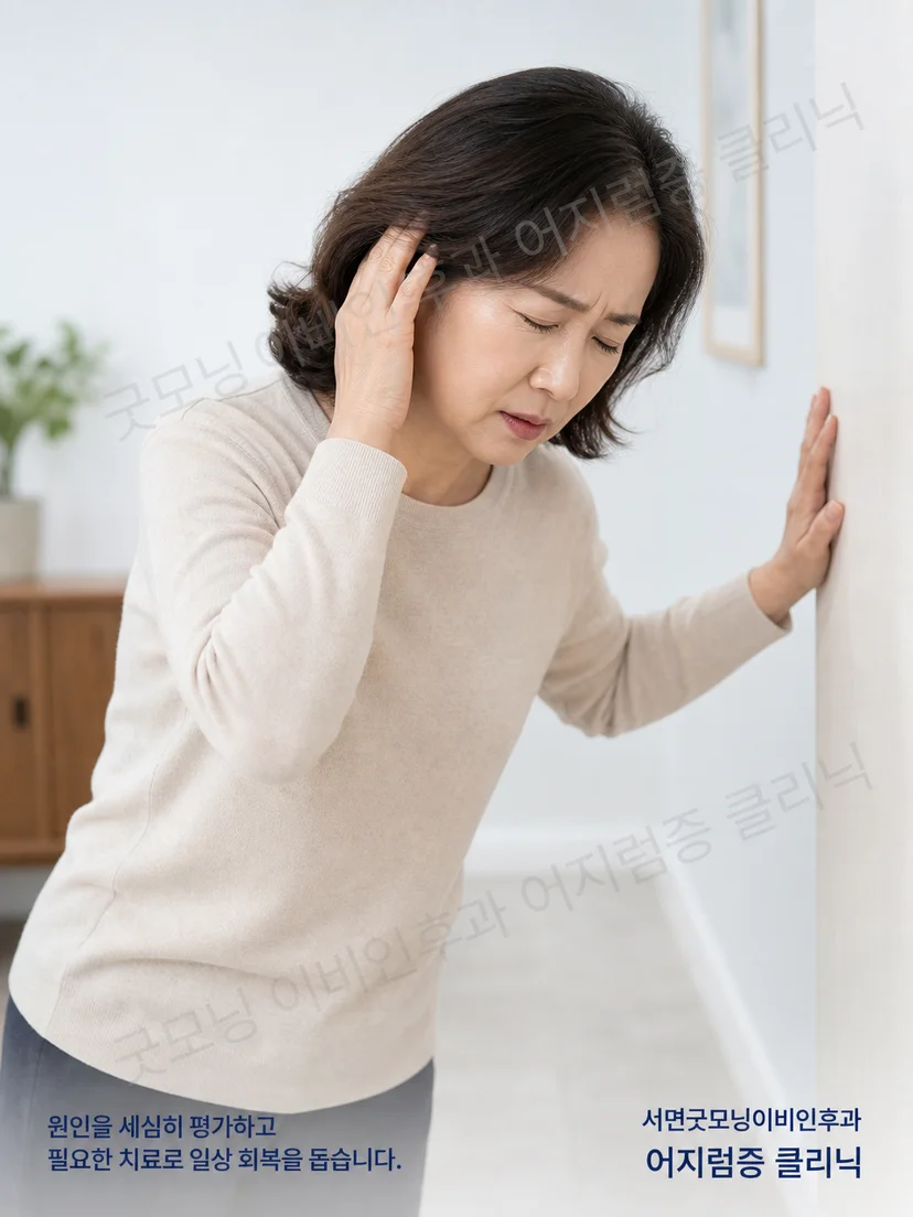 머리 움직임과 보행 중 나타날 수 있는 전정 기능 저하 증상