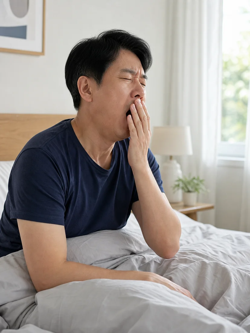 코골이와 수면 자세를 함께 확인하는 환자 상황