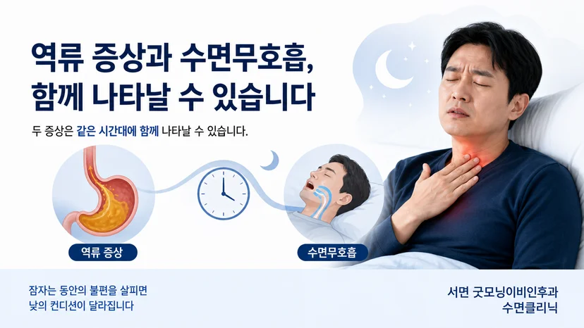 역류 증상과 수면 중 호흡 문제를 함께 살펴보는 핵심 안내