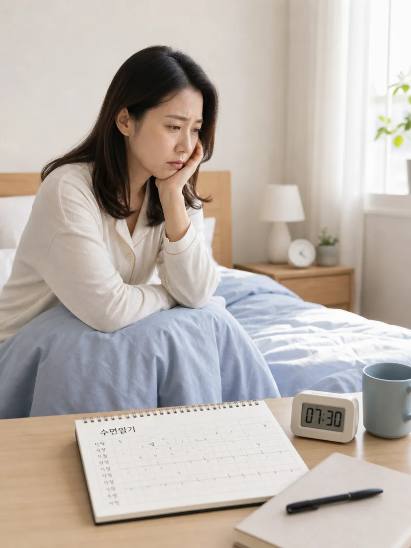 수면일기와 생활리듬으로 살펴보는 불면 상황
