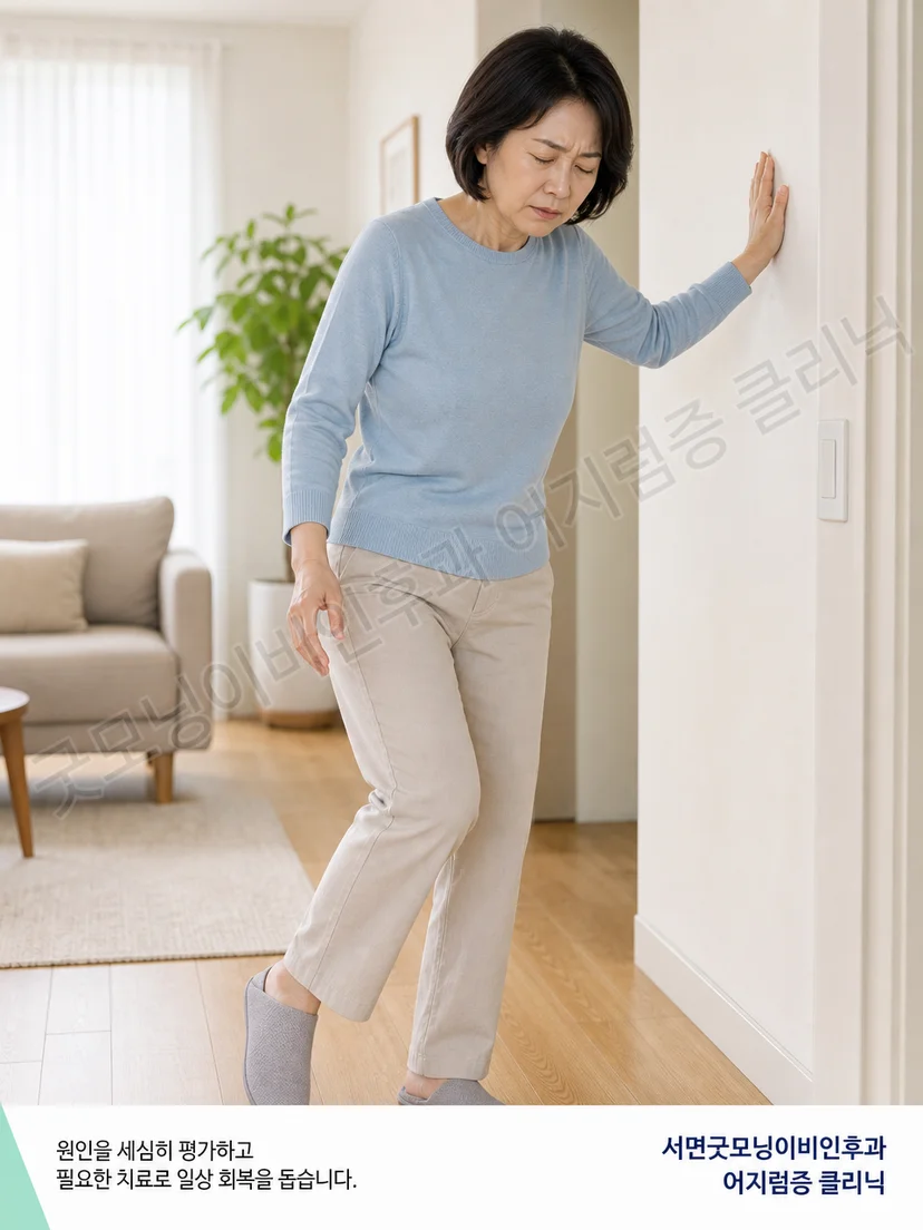 전정신경염 급성기 침상 안전과 보행 보조 상황