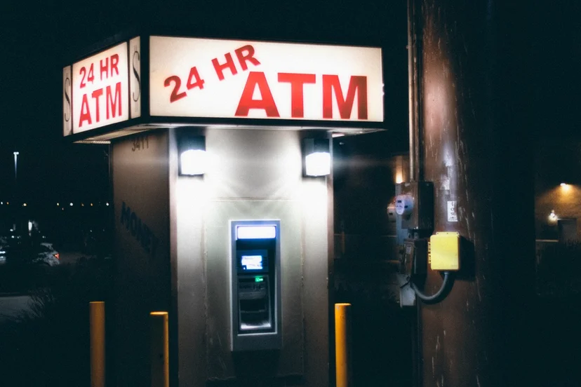 ATM machine for withdrawing Korean won cash