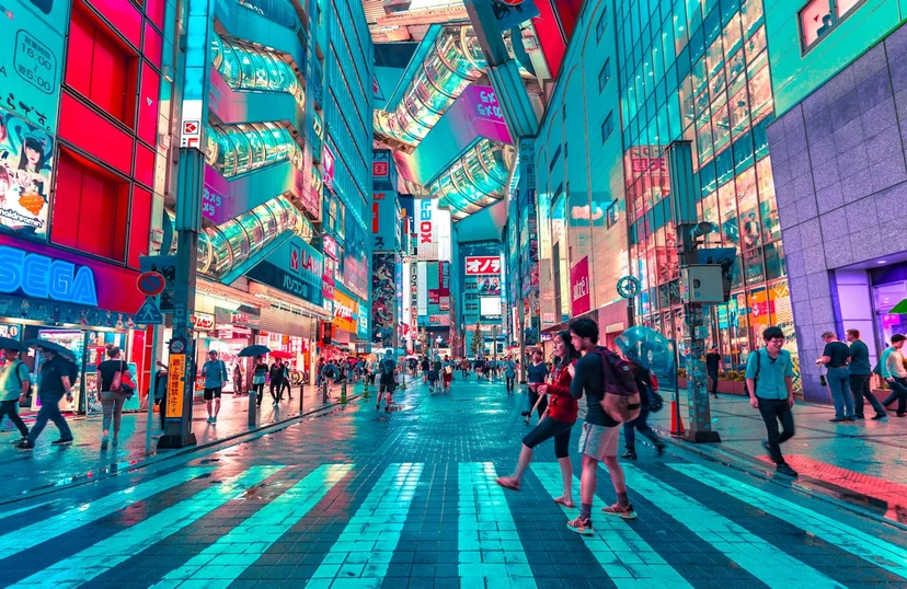 Seoul cityscape and public transportation system