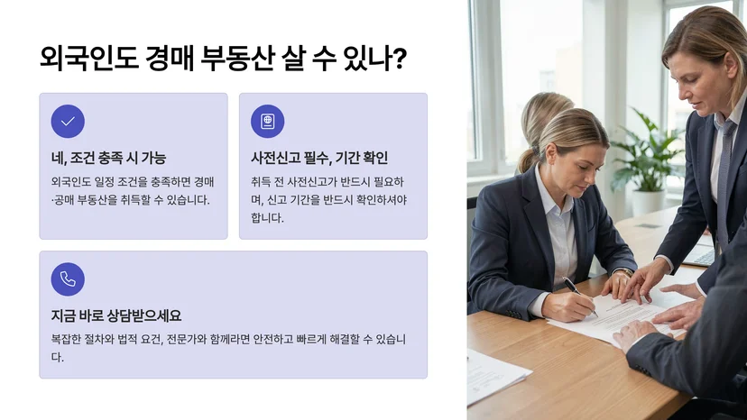 외국인 부동산 취득 신고, 경매·공매 부동산 취득 완벽 가이드 외국인 부동산 취득의 기본 규제 체계