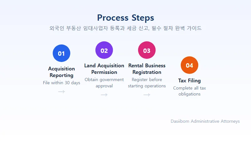 외국인 부동산 임대사업자 등록과 세금 신고, 필수 절차 완벽 가이드 Foreign Resident Land Acquisition Permission: Additional Required Procedures