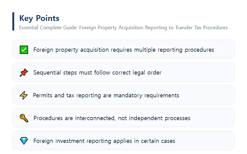 Essential Complete Guide: Foreign Property Acquisition Reporting to Transfer Tax Procedures Legal Framework for Foreign Property Acquisition Reporting