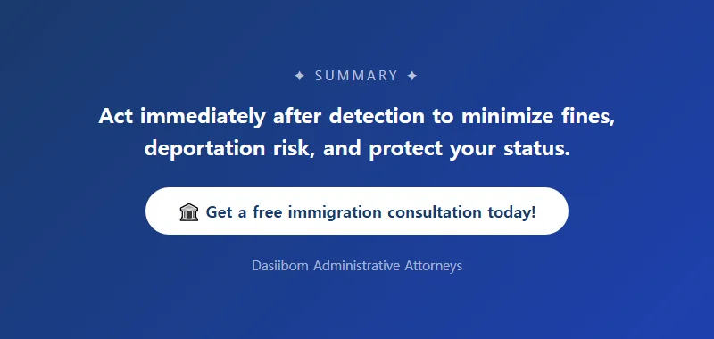 Legal Response After Being Caught for Activities Outside Your Visa Status Minimizing Legal Burden Through Voluntary Disclosure