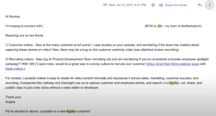 sales email example2