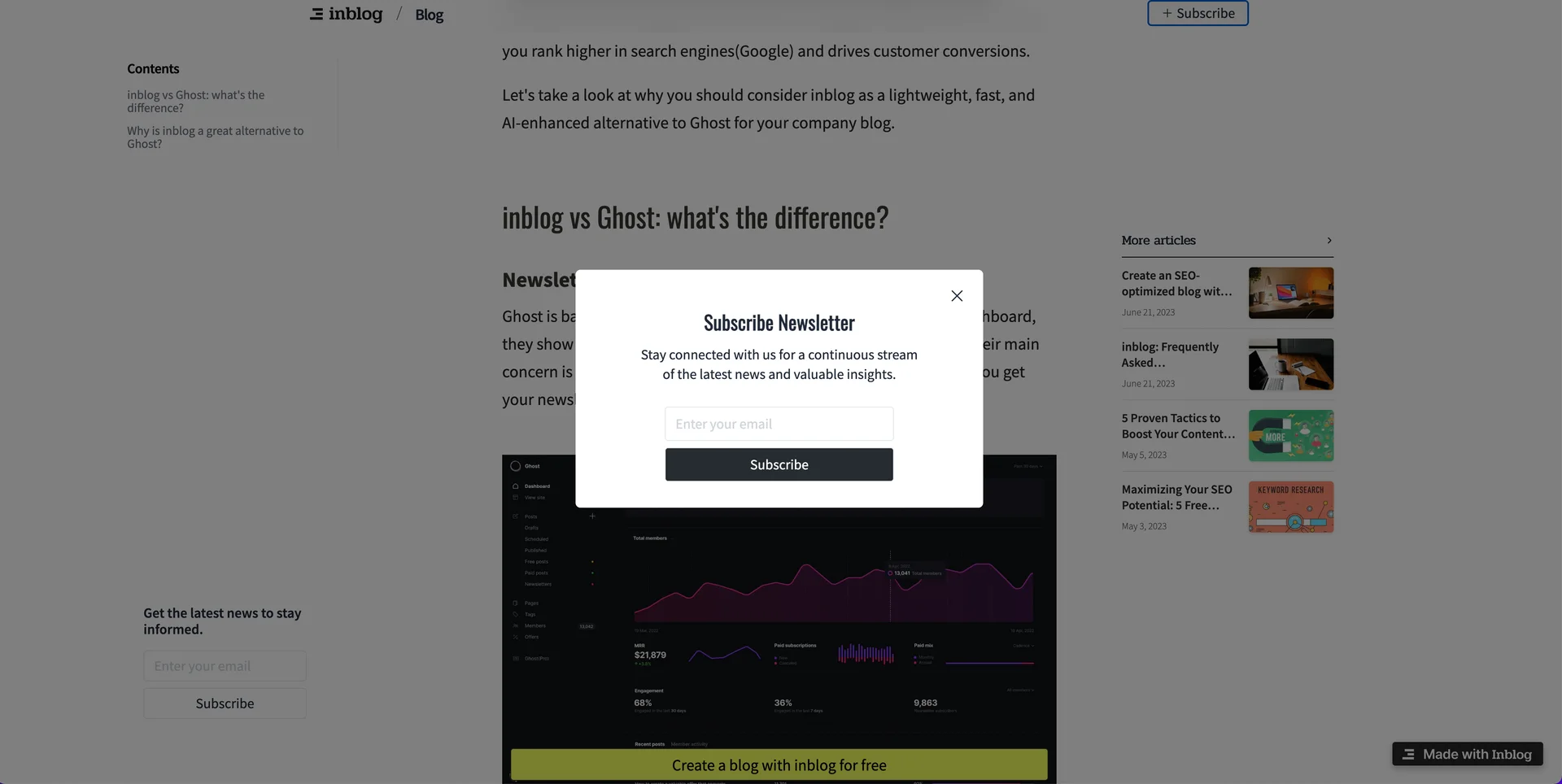 리드마그넷으로써의 뉴스레터. 출처 | 인블로그