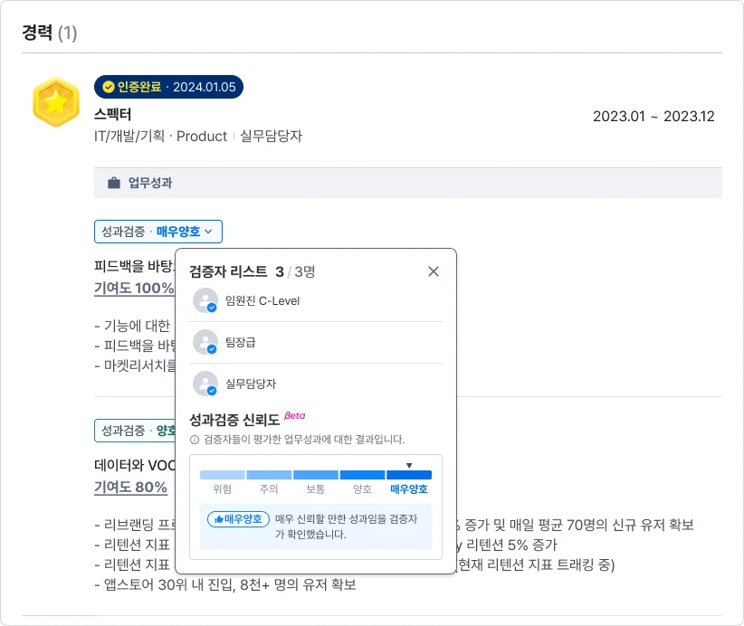 스펙터 파워프로필 예시