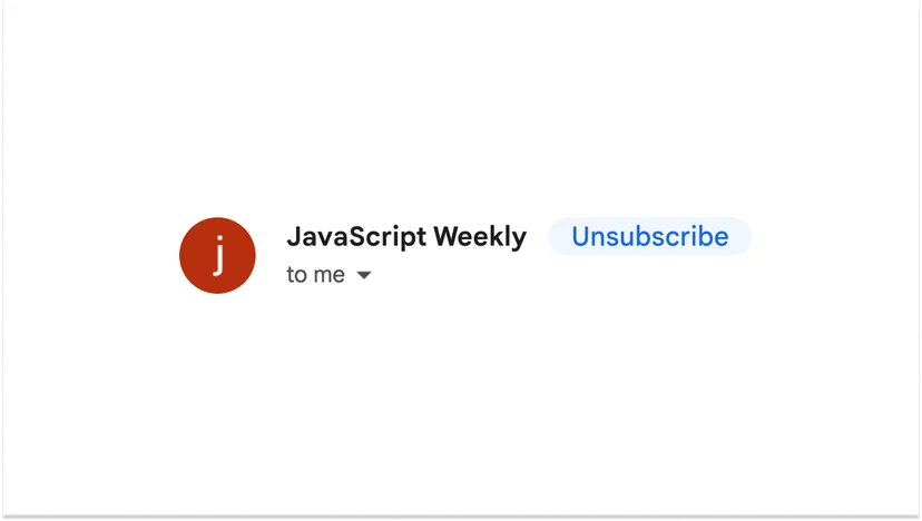 Gmail One-Click Unsubscribe
