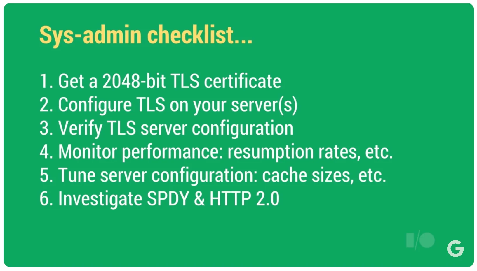 Google I/O 2014 - HTTPS Everywhere session