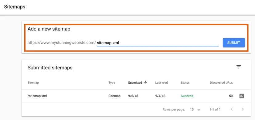 add a new sitemap