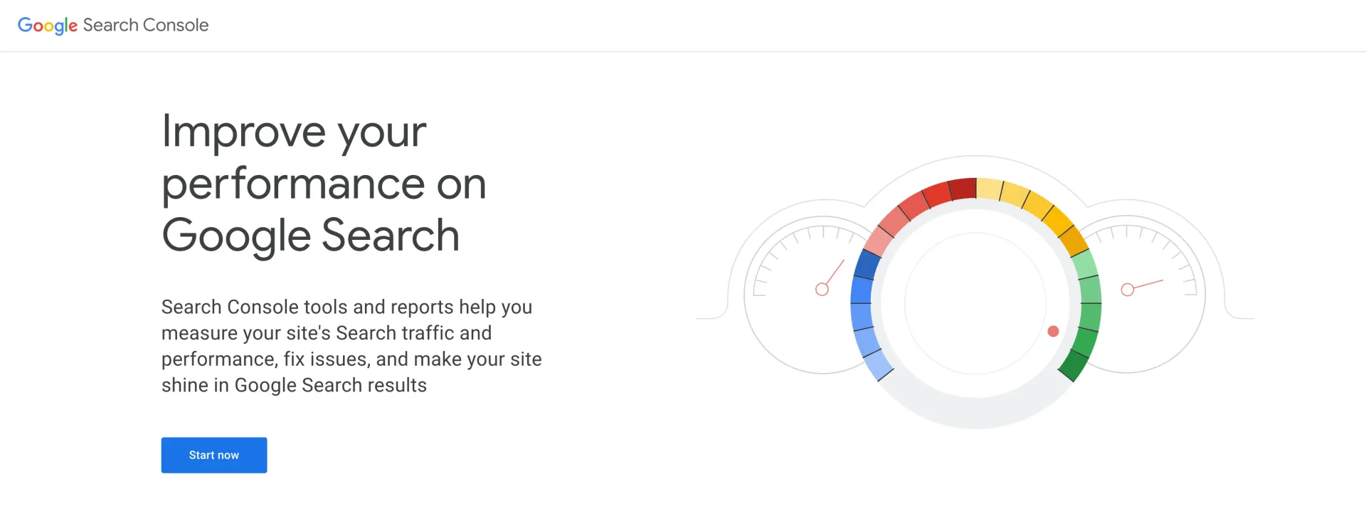 google seach console start now
