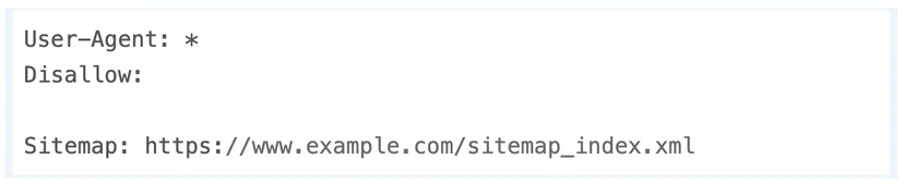 robots.txt file