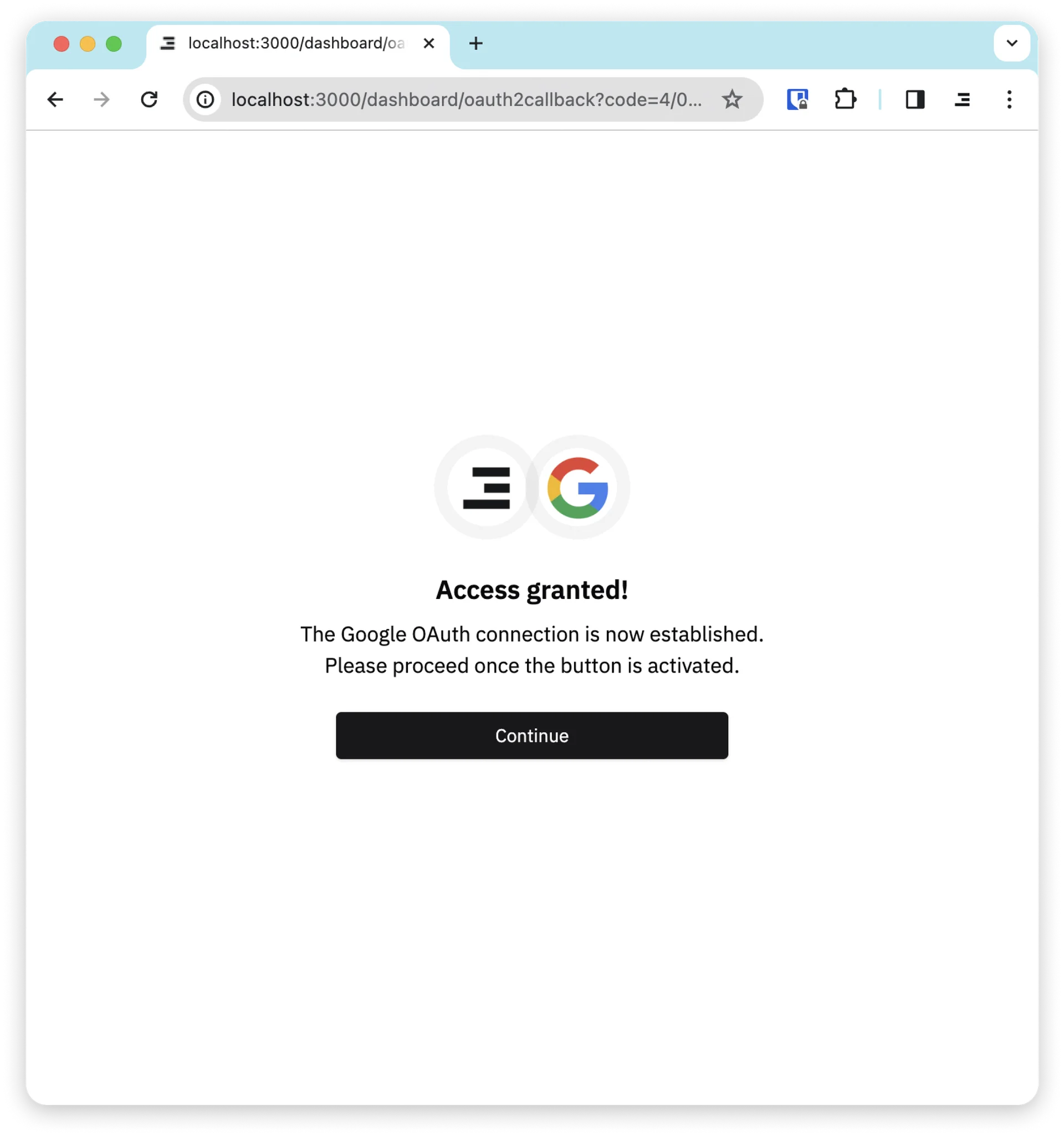 Allow Inblog to access your Search Console​