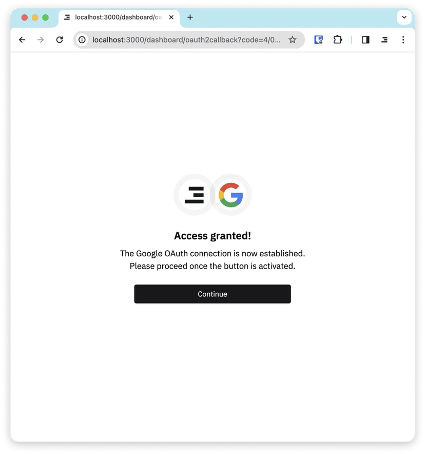 Allow Inblog to access your Search Console​