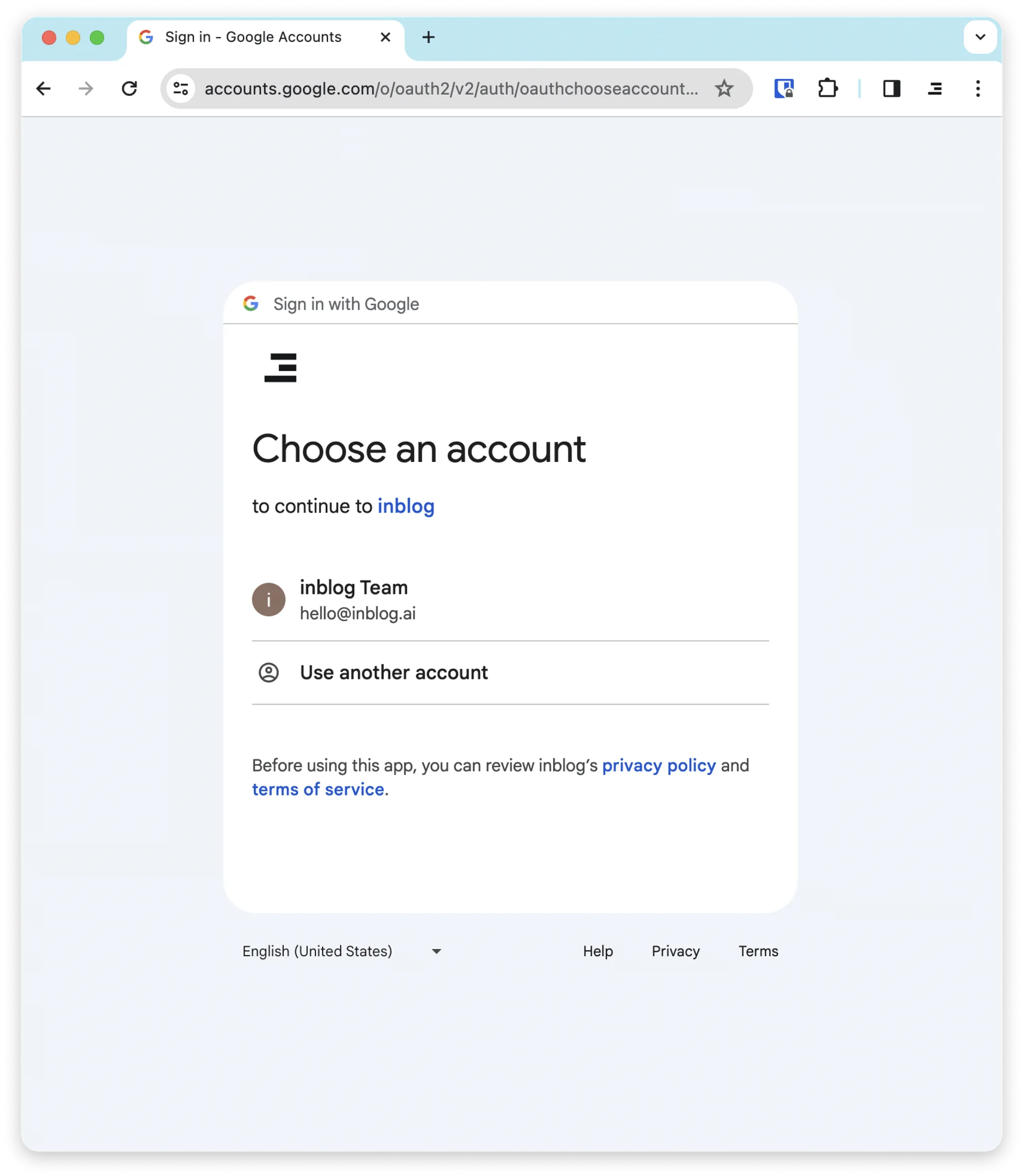 Allow Inblog to access your Search Console​
