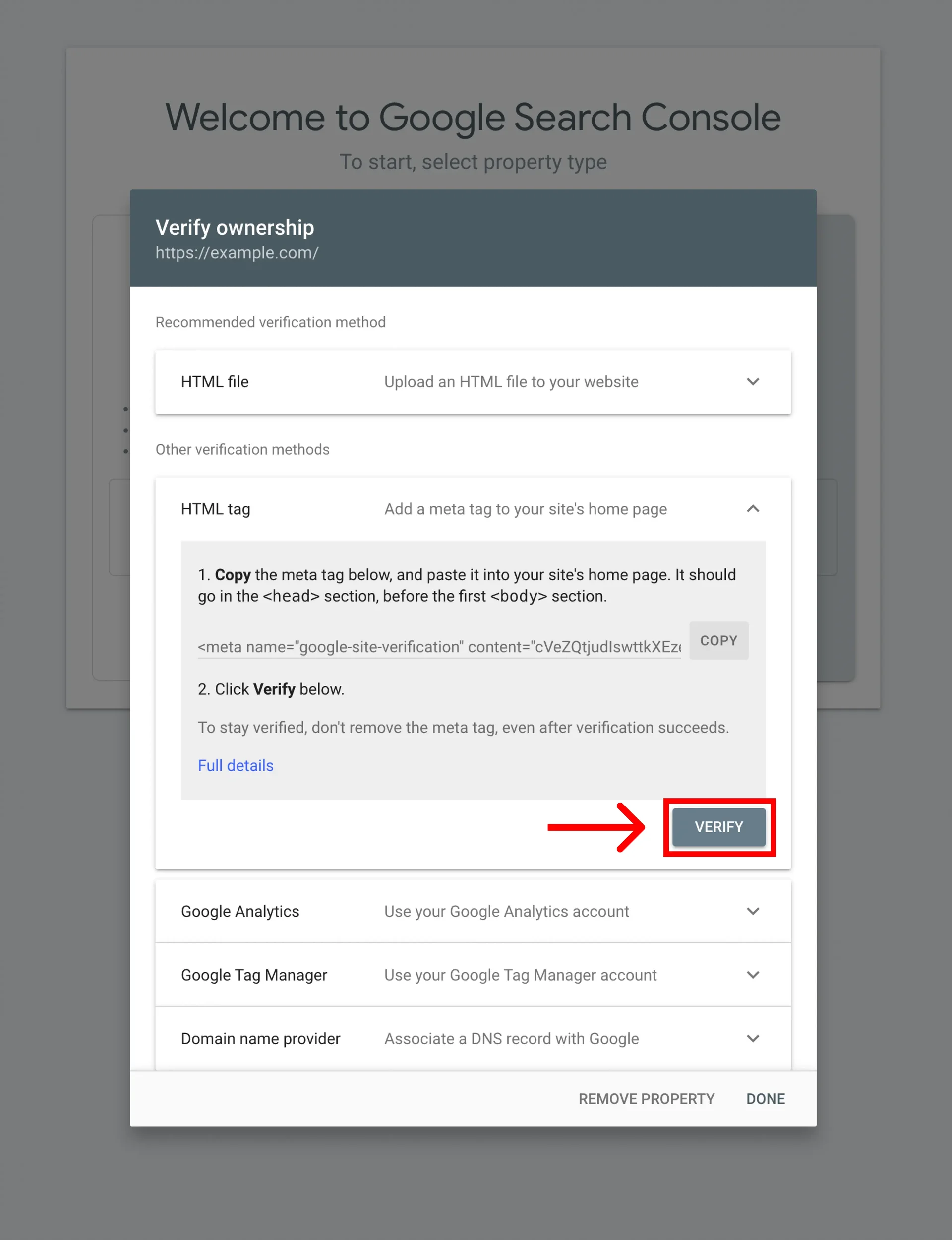 how to verify blog ownership