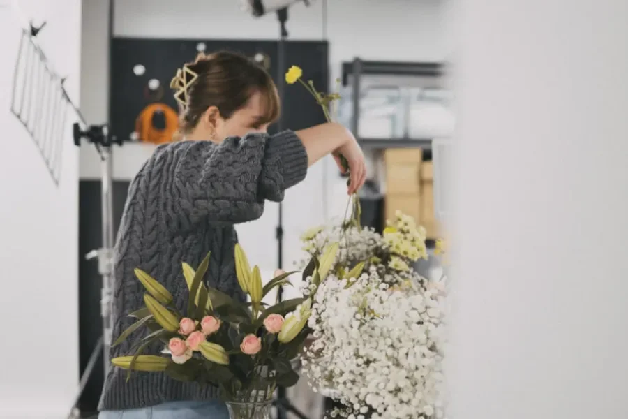 꽃-촬영-스타일리스트