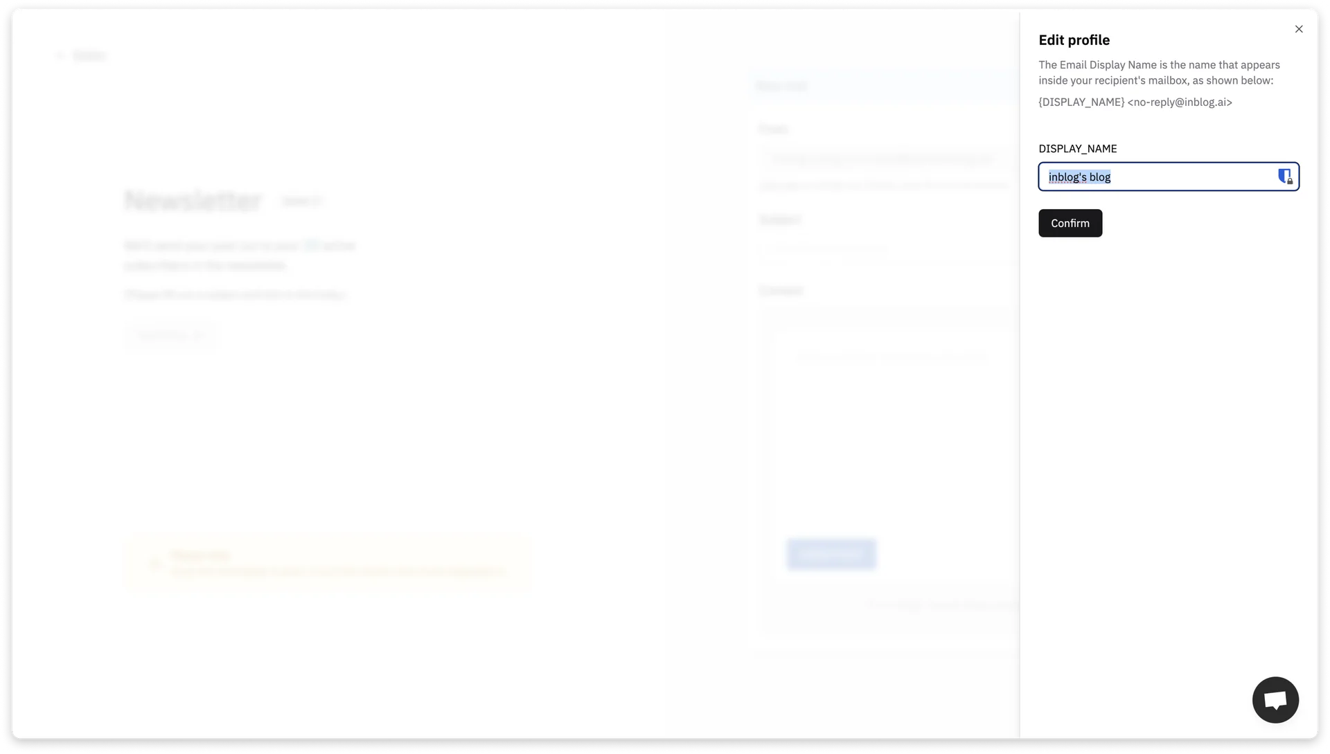 Change Email Display Name