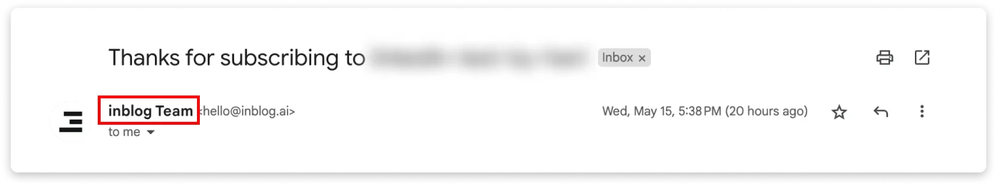 Change Email Display Name