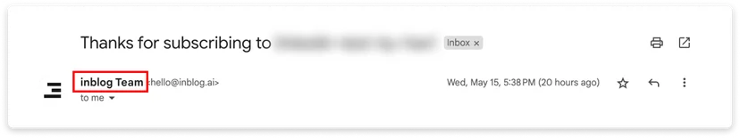 Change Email Display Name