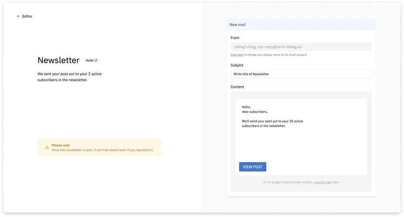 Send Newsletter