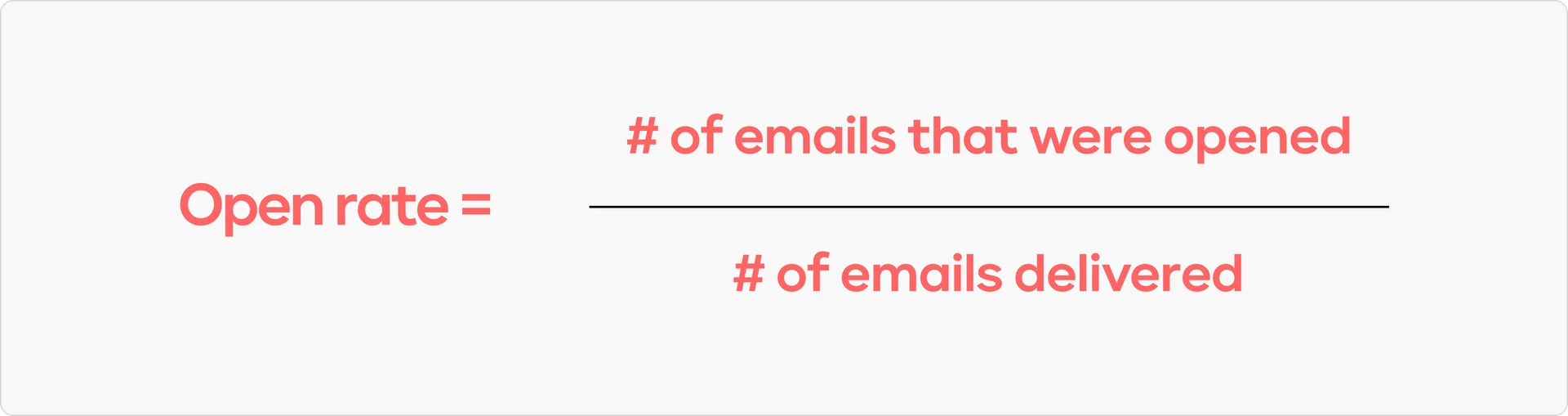 How to calculate open rate