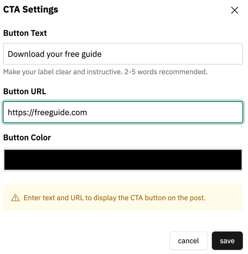 CTA actionable language