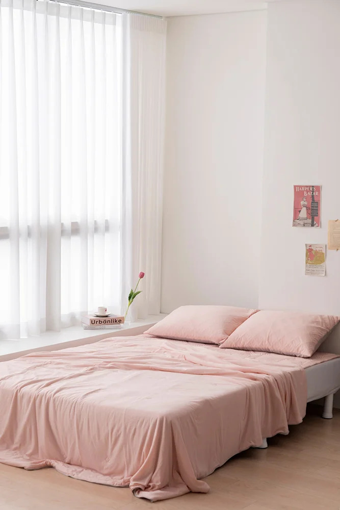 여름 이불 촬영