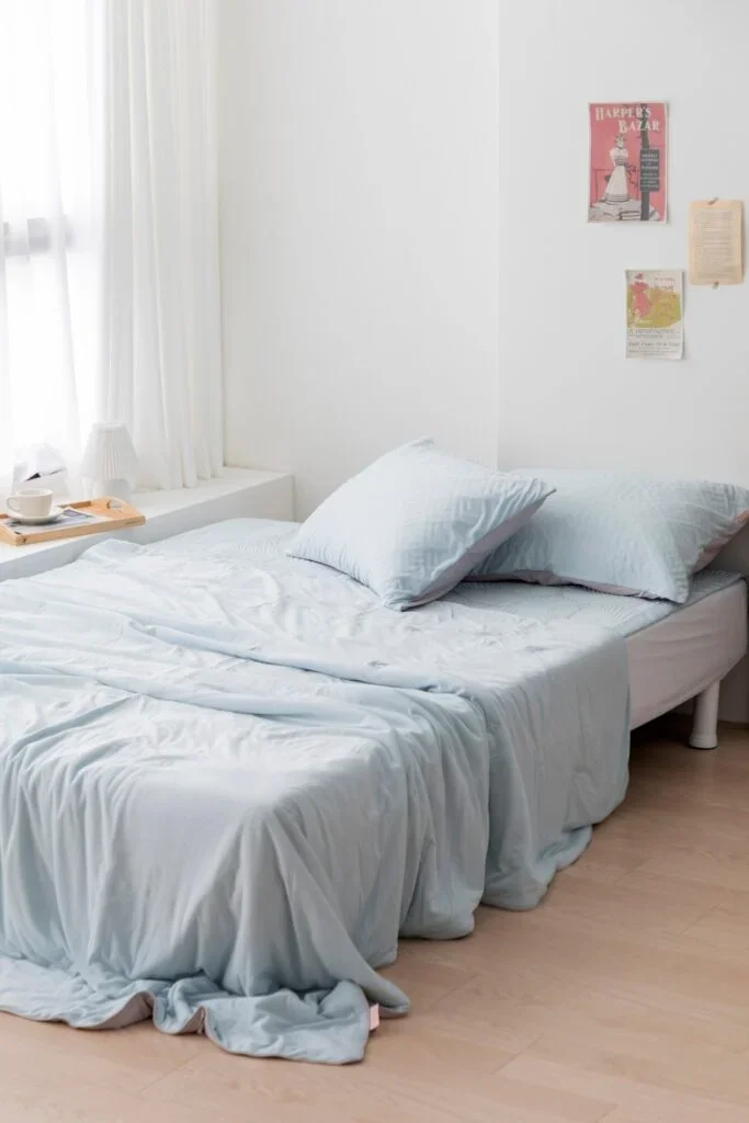 여름 이불 촬영