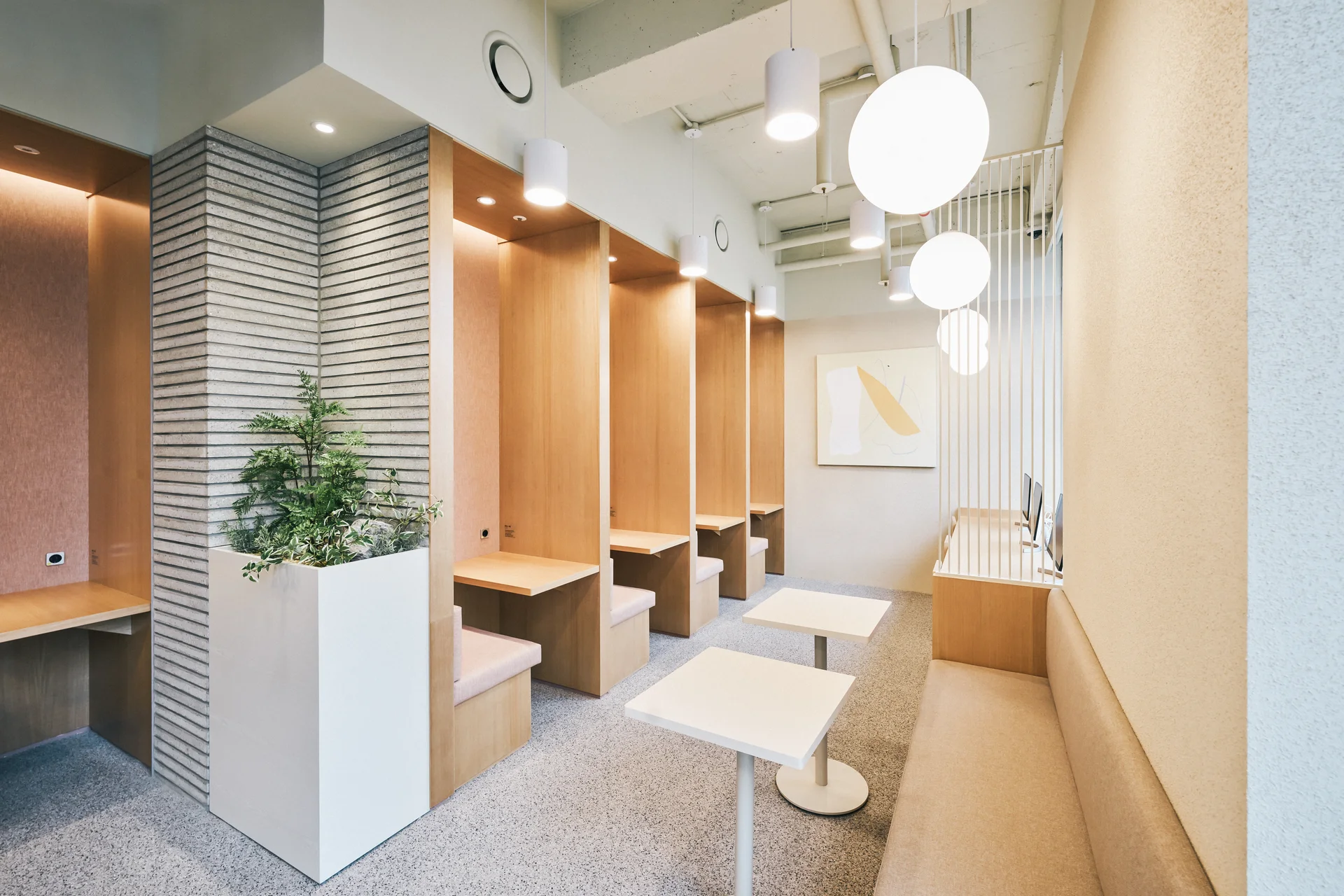 패스트파이브 한남점 집중 업무 부스 좌석 인테리어