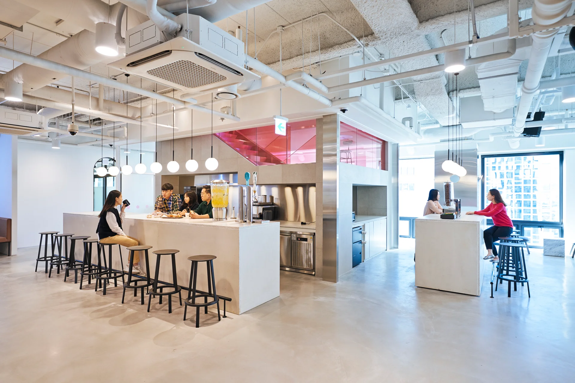 패스트파이브 을지로점 메인 라운지 캔틴 인테리어