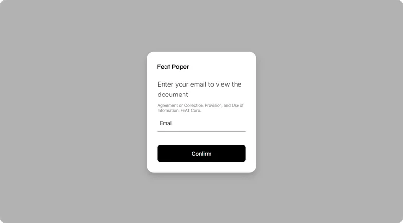 Lead form of FeatPaper
