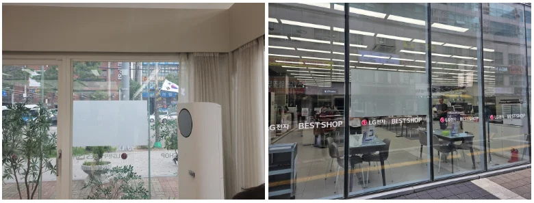 LG베스트샵에 설치된 리어스크린 페인트