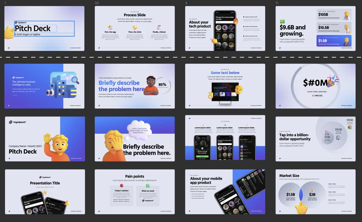 Startup template overview