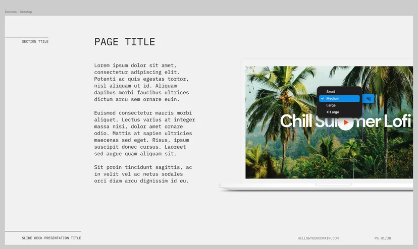 using PC mock up