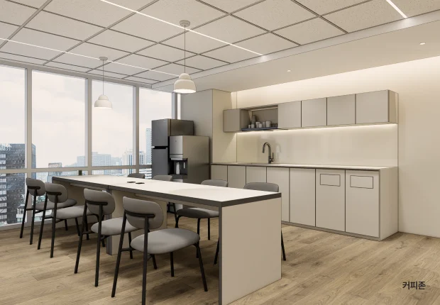 오피스B로 인테리어한 사무실