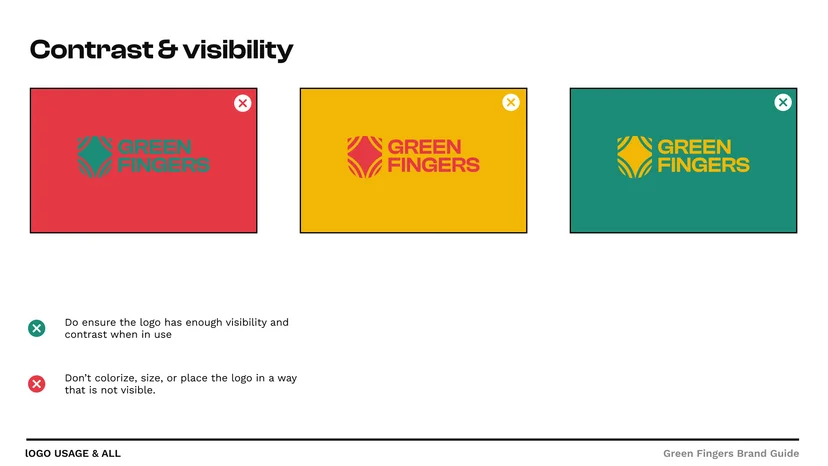 logo instruction in the template