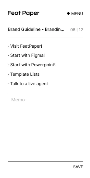Report viewer side bar