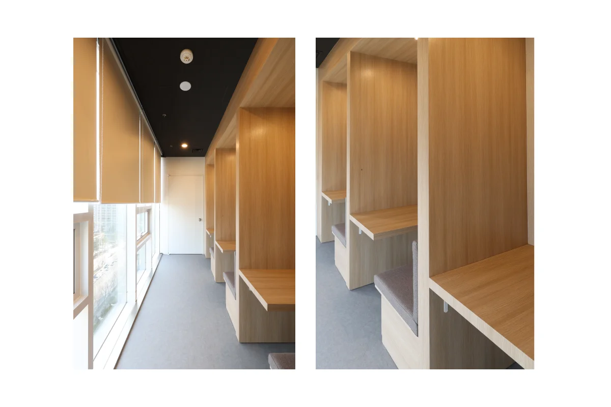 미리디 사무실 집중 근무석 인테리어