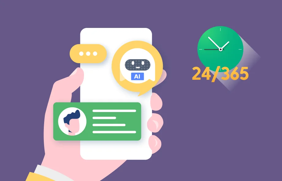 AI가 접목된 콜봇이 상담사의 역할을 하며 고객문의를 24시간 응대