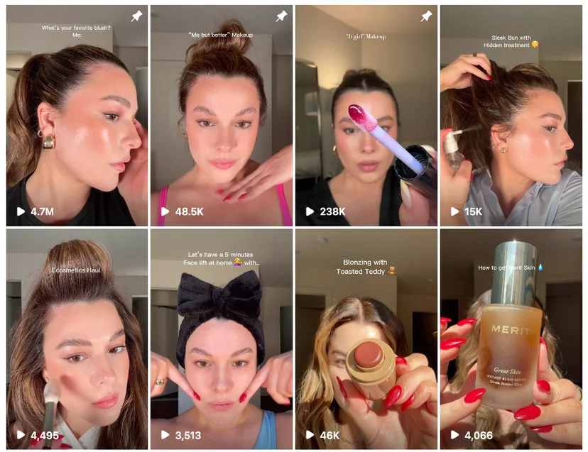 Influencer B (Melissa Garcia): With only 8,000 followers, she regularly hits 10,000 views, sometimes surpassing 1 million.
