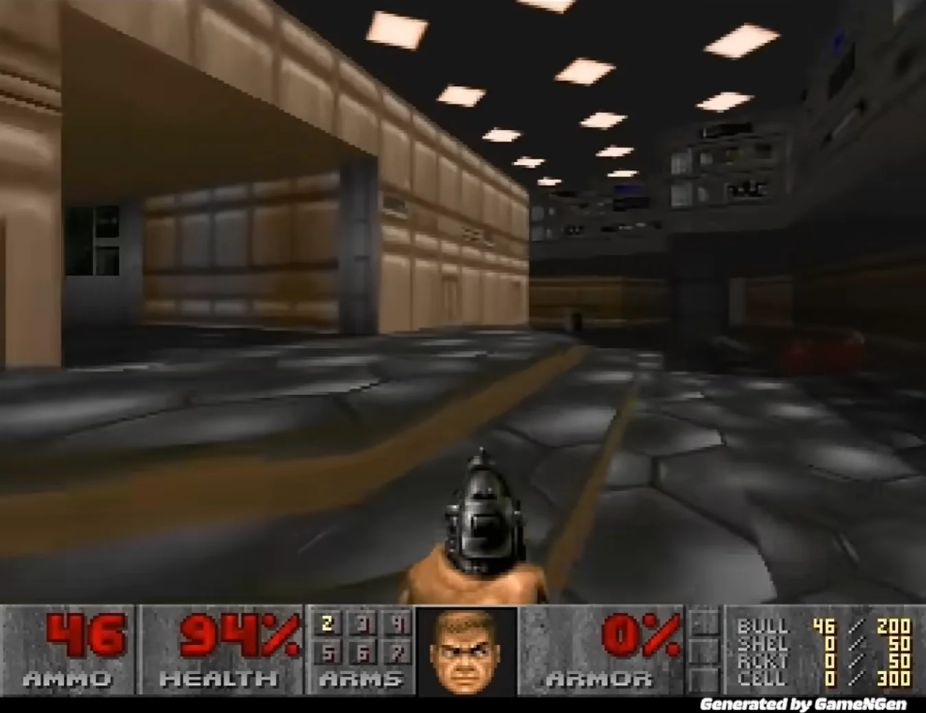 Real-Time Gameplay by GameNGen