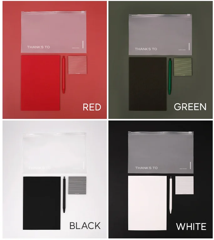 에브리데이 웰컴키트 노트 볼펜 포스트잇 파우치