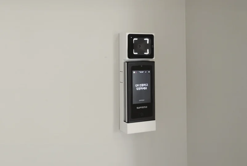 오피스B QR 기기를 설치한 예시